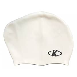 Gorra natacion pelo largo blanca